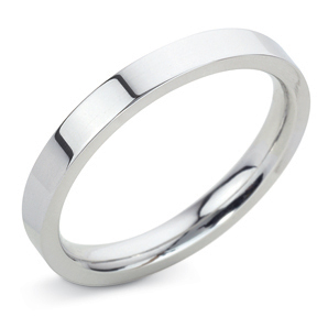 Flat Court 2mm Platinum Wedding Ring Main Image